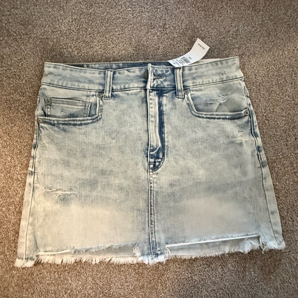 American Eagle Outfitters Light Wash Mini Skirt